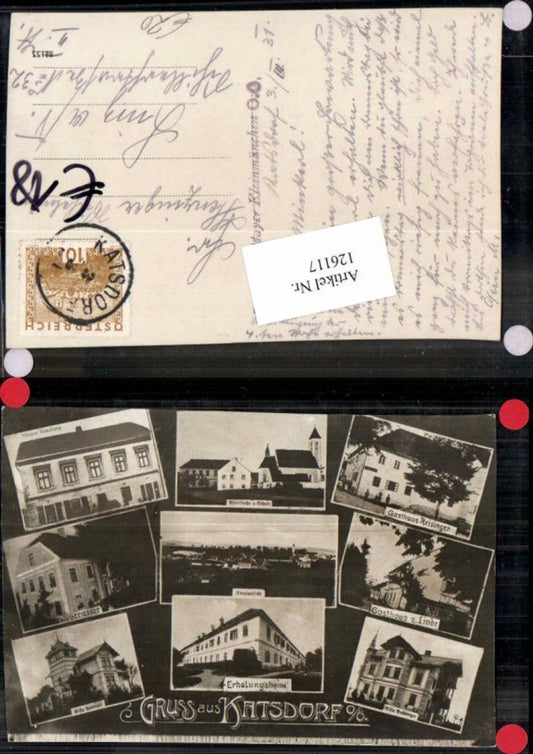 126117,Gruss aus Katsdorf bei Perg Villa Strasser Handlung Ployer Gasthaus Reisinger und Linde