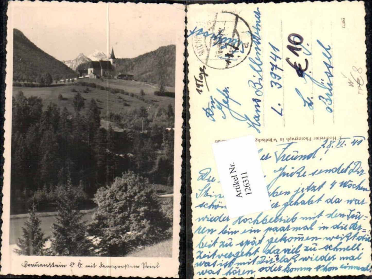 126311,Frauenstein bei Molln mit Gr. Priel Feldpost Klaus