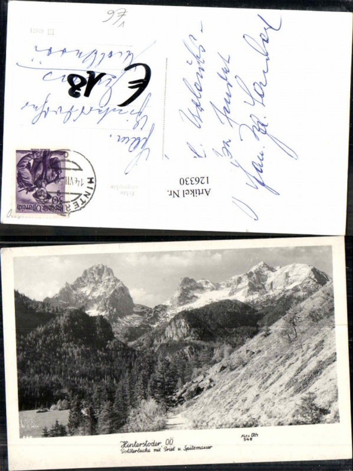 126330,Hinterstoder Polsterlucke m. Priel pub Foto Oth 548