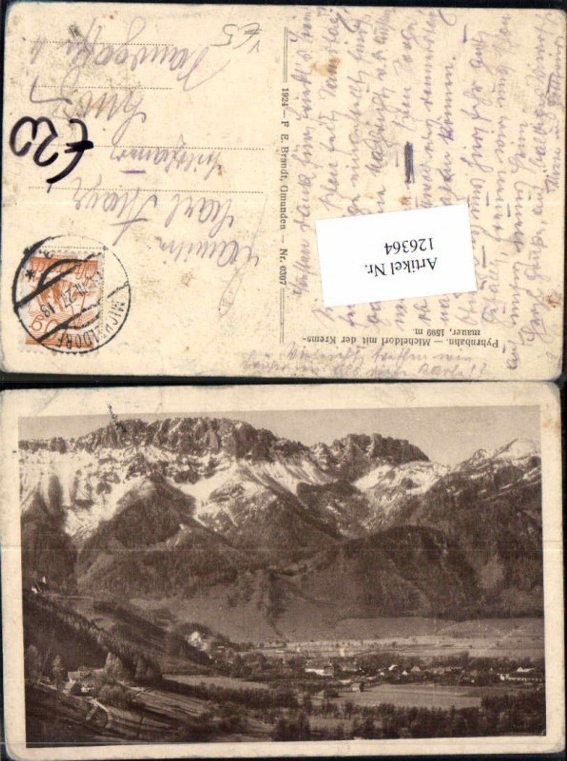 126364,Pyhrnbahn Micheldorf m. Kremsmauer pub Brandt 0307