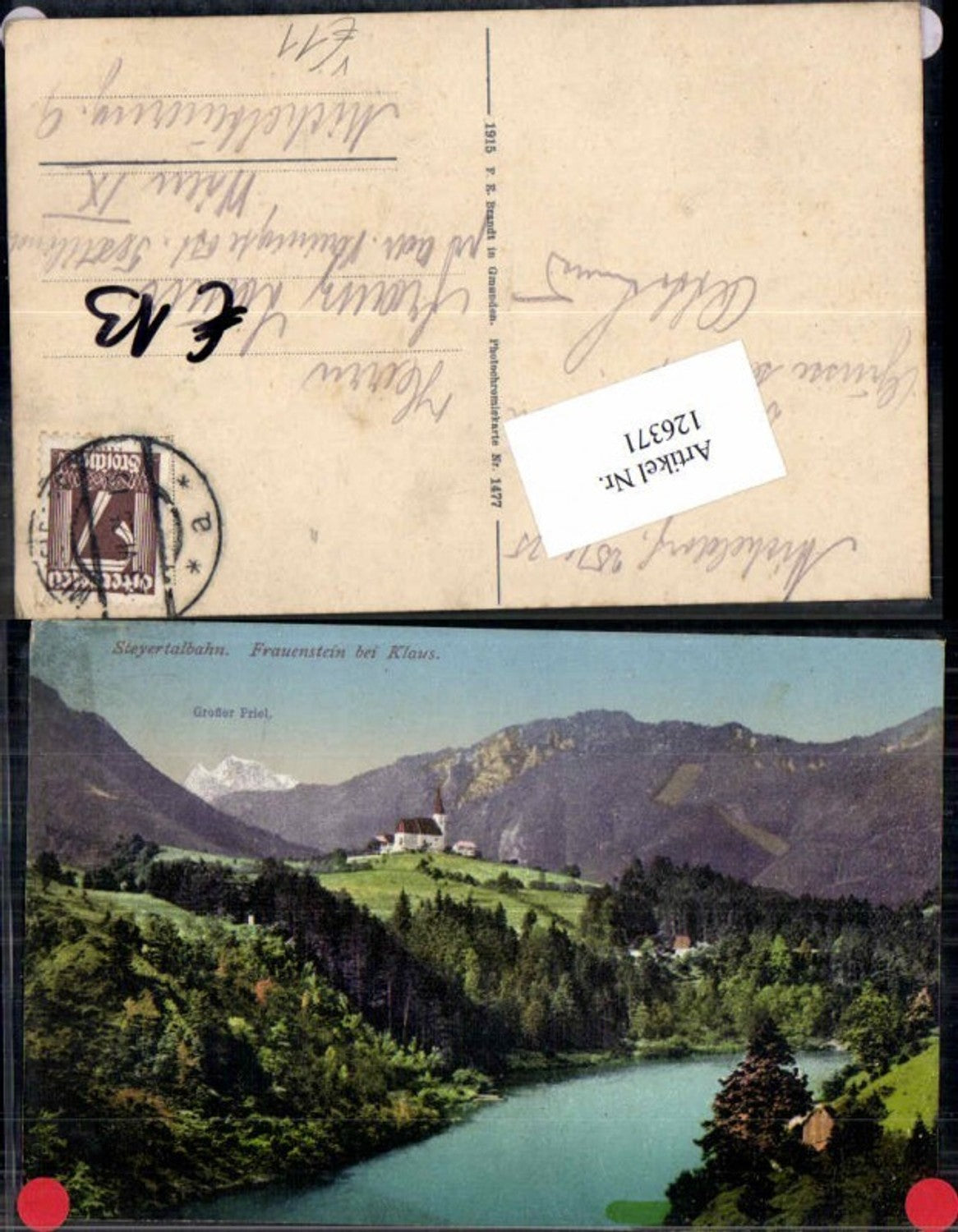 126371,Steyertalbahn Frauenstein bei Klaus Molln pub Brandt 1477