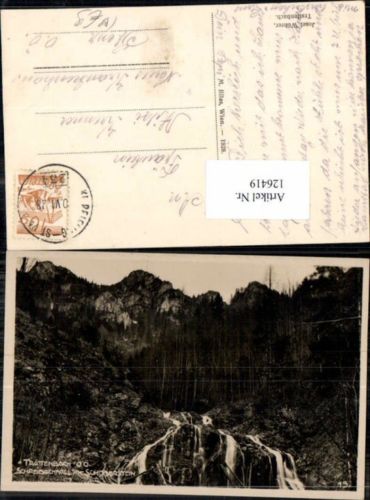 126419,Trattenbach Schreibachfall m. Schoberstein Bahnpost Zug 234 Ternberg