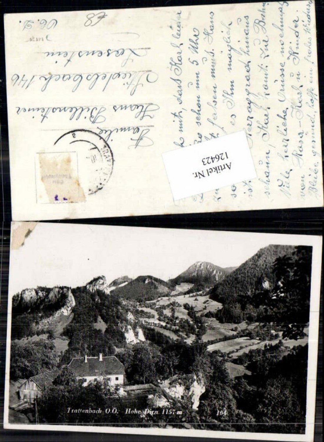 126423,Trattenbach Partie am Ortsrand Hausansicht Ternberg