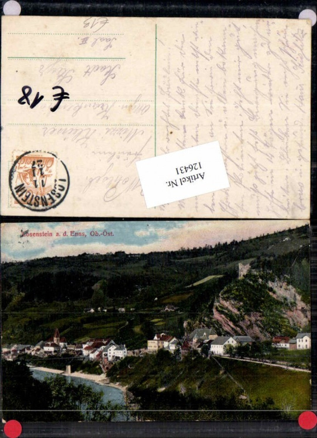 126431,Losenstein a.d. Enns Tolle Ansicht m. Markt 1926