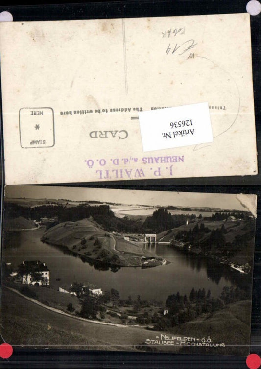 126536,Fotokarte Langhalsen Partenstein Neuhaus a.d. Donau Stausee