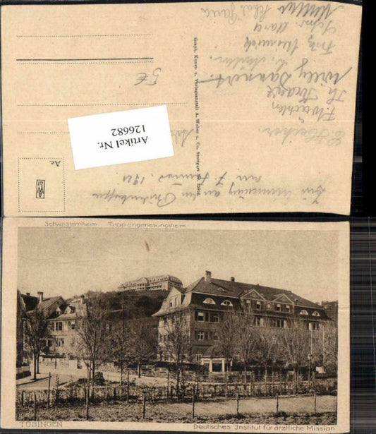 126682,Tübingen Deutsches Institut f. ärtztliche Mission 1920