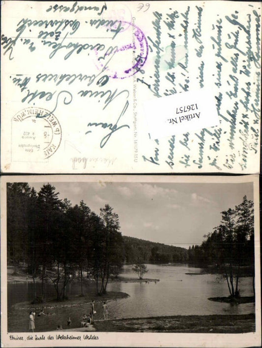 126757,Ebnisee bei Welzheim Welzheimer Wald 1940 Kaisersbach