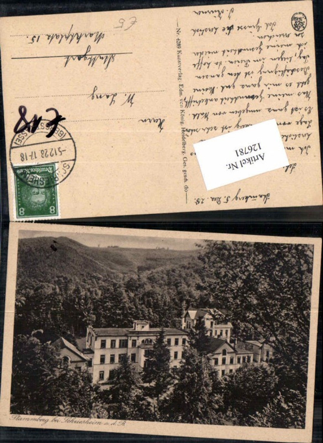 126781,Stammberg bei Schriesheim a.d. Bergstrasse 1927