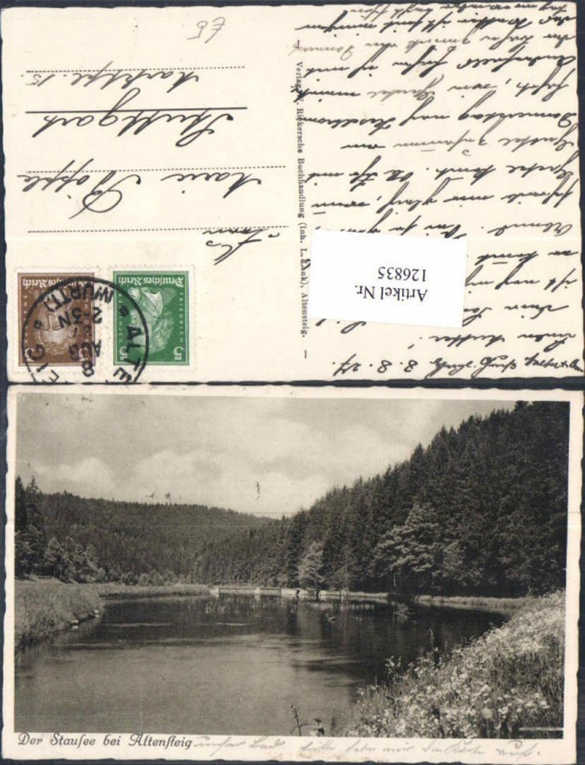 126835,der Staufsee bei Altensteig 1927