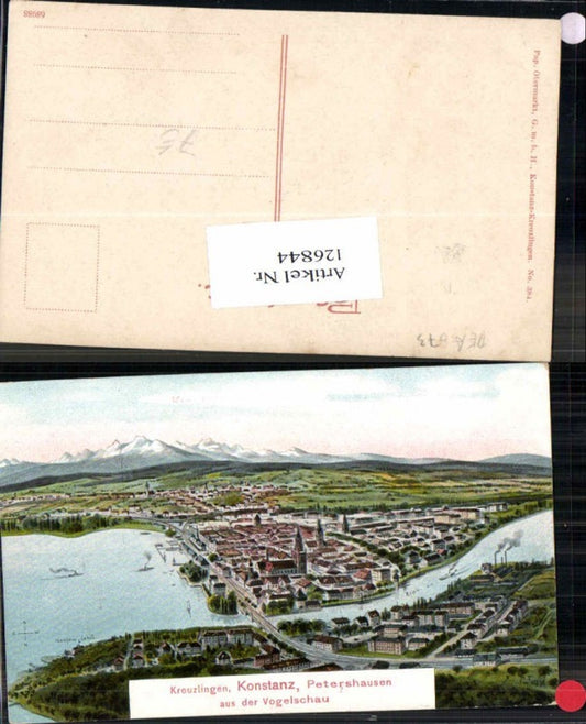 126844,Eugen Felle Isny Konstanz am Bodensee Kreuzlingen Petershausen Vogelschau