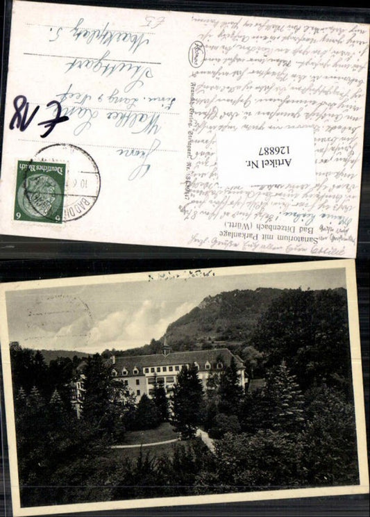 126887,Bad Ditzenbach Parkanlage 1940