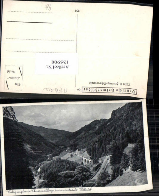 126900,Schwarzwaldberge Höllental Täler bei Freiburg im Breisgau