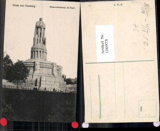 126973,Hamburg Bismarckdenkmal St Pauli