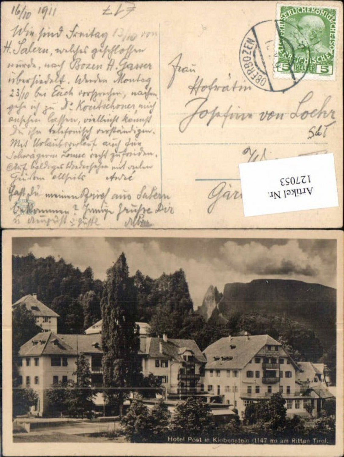 Alte Ansichtskarte – Old Postcard