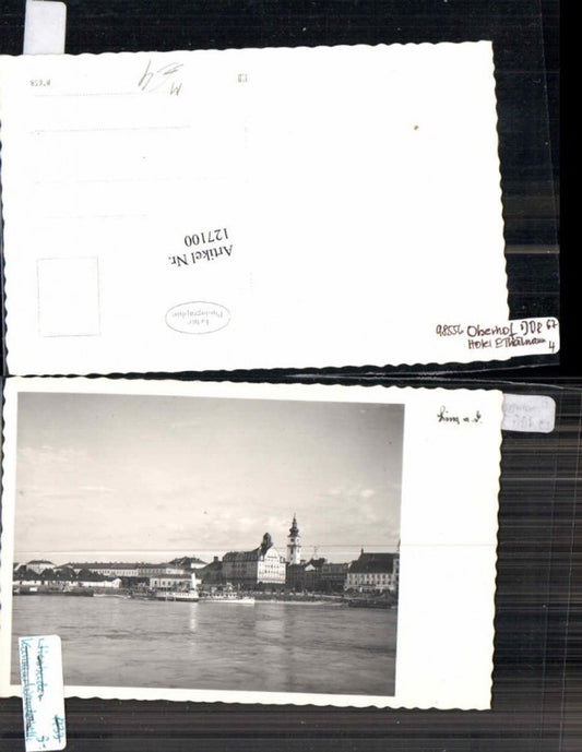 127100,Linz a.d. Donau Dampfer am Fluss