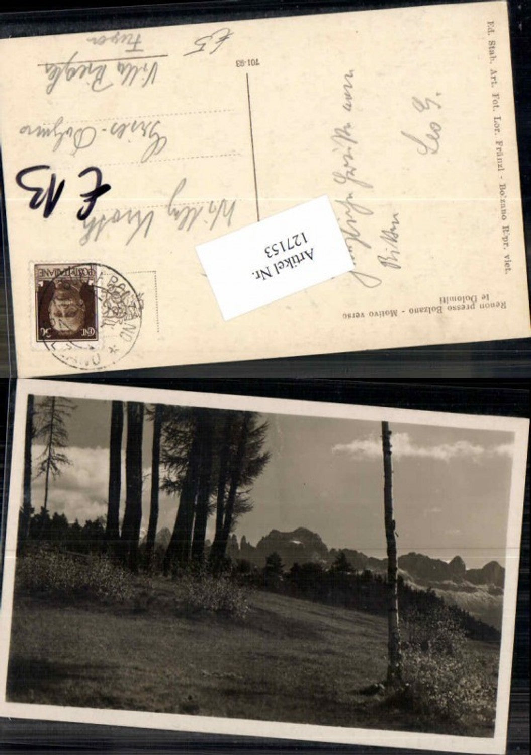 Alte Ansichtskarte – Old Postcard