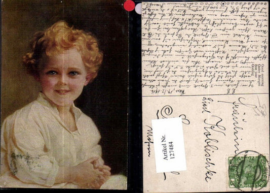 127484,Paul Heckscher 103 Guten Morgen portrait Kind