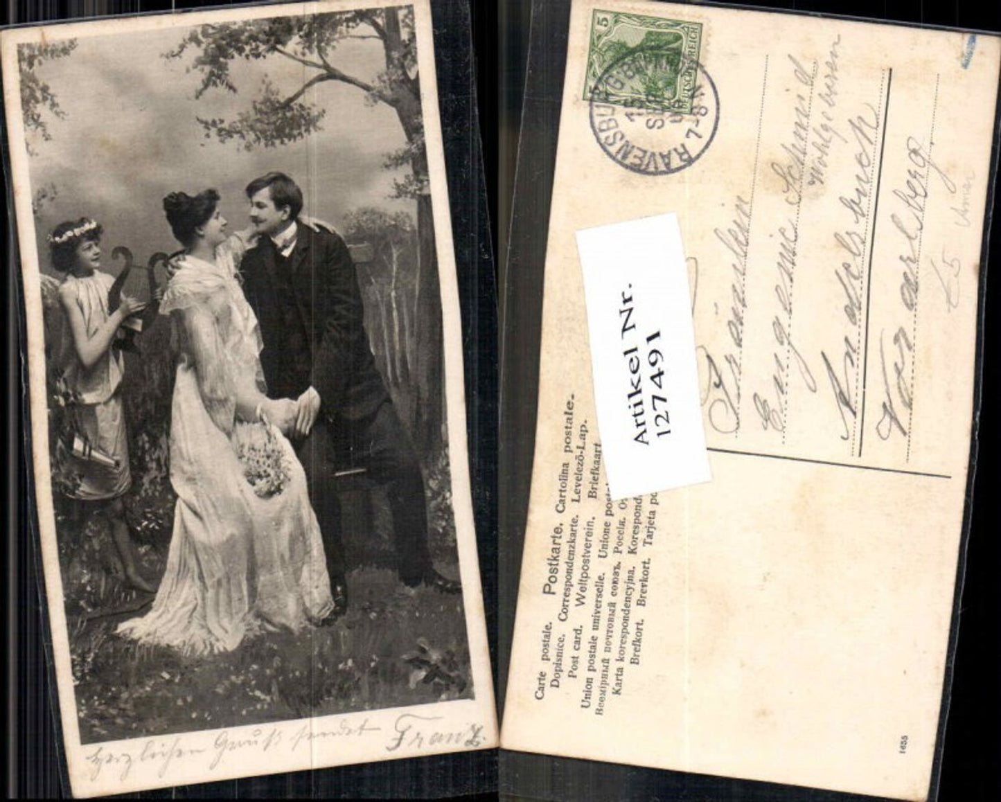 127491,Amor Engel Paar Liebespaar