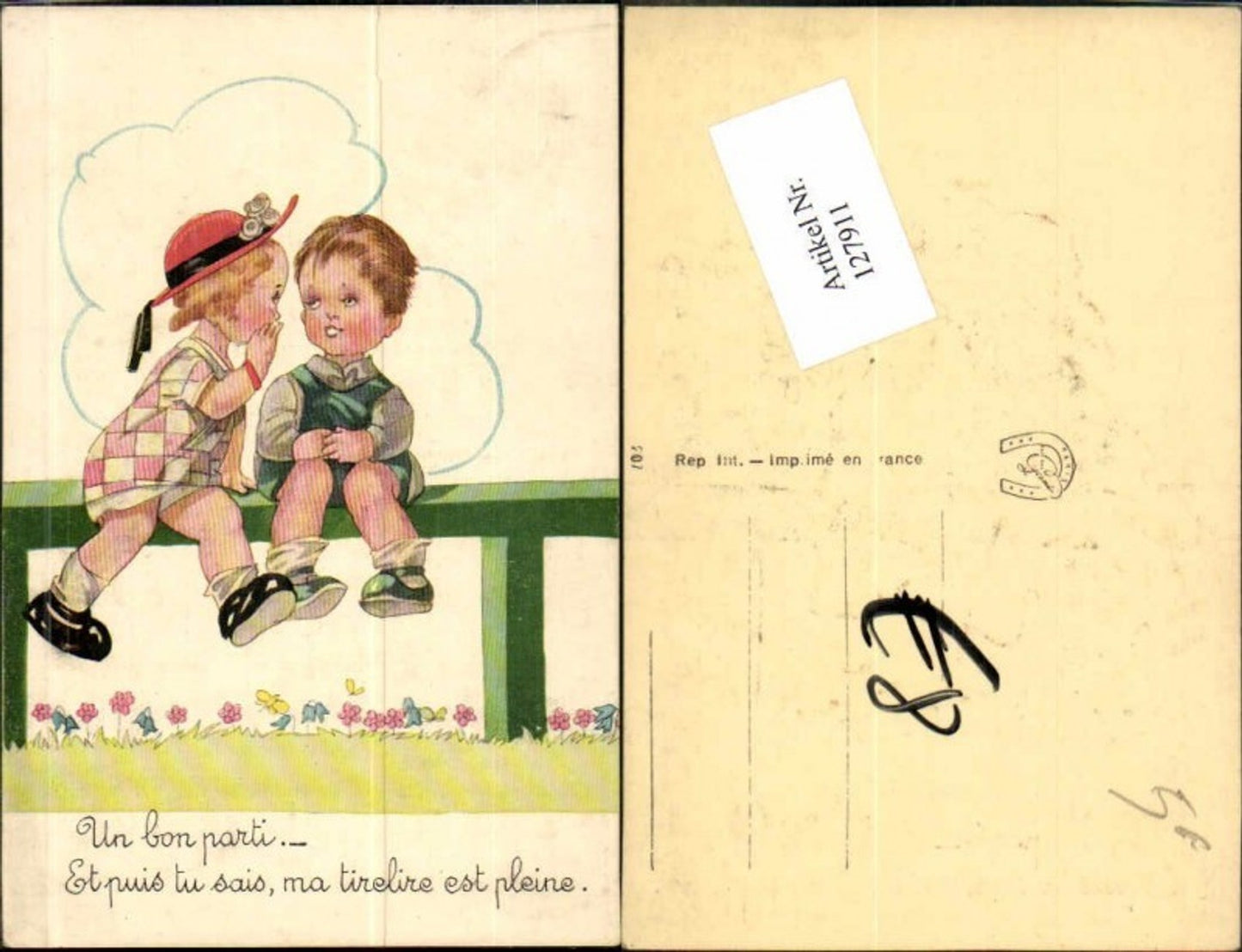 127911,Süsse Kinder Mädchen Hut Children Blumen Scheuermann Stil