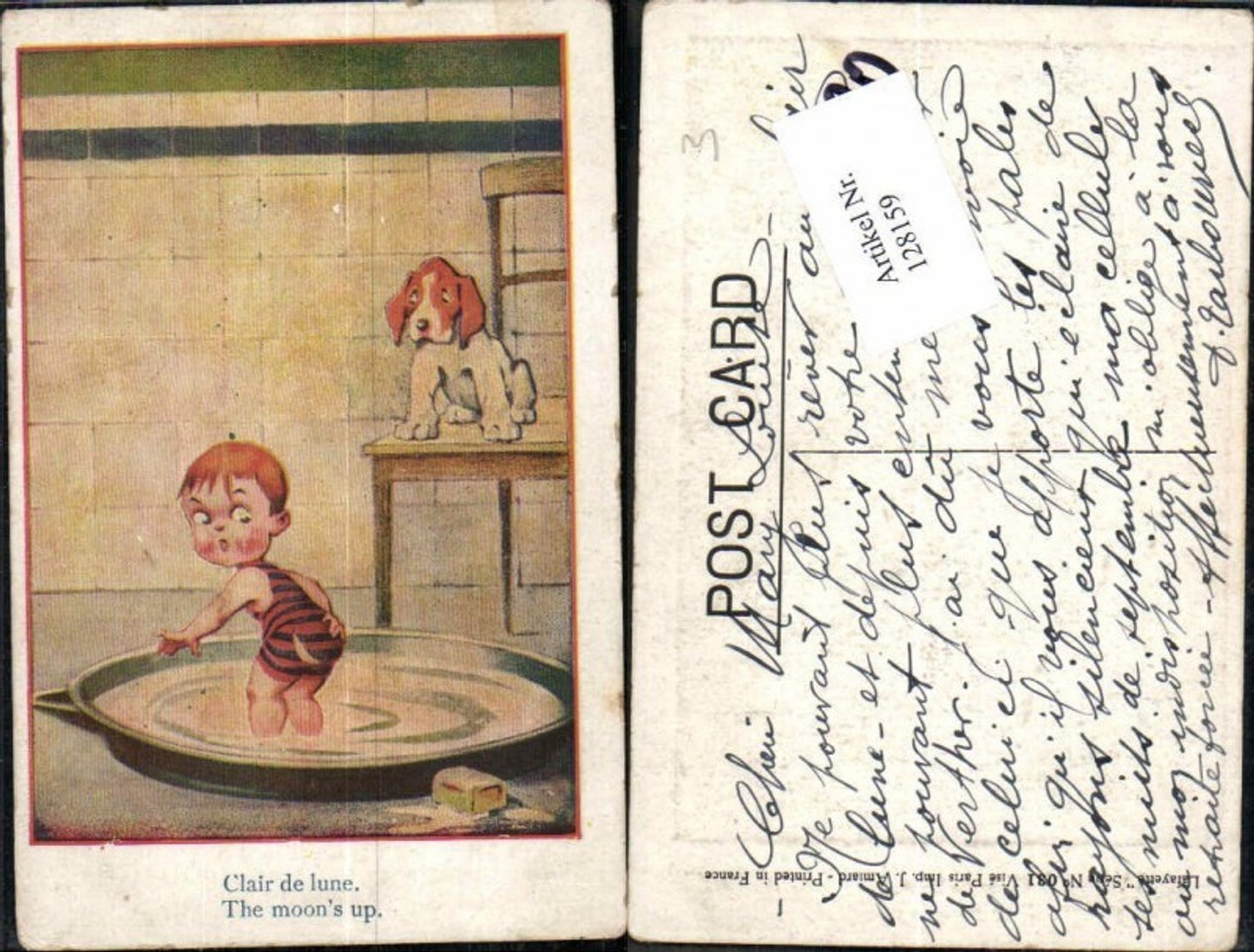 128159,Lafayette Ser. 031 Süsses Kind m. Hund DOG