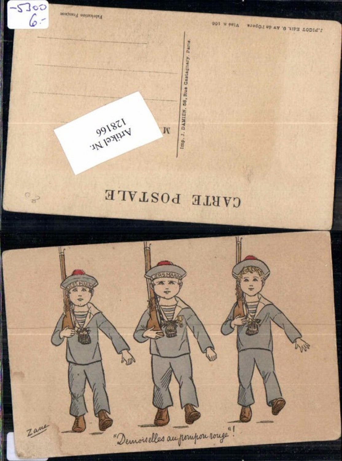 128166,zane sign. Kinder als Soldaten Kindersoldaten Marine Kriegsmarine Matrosen Seemann