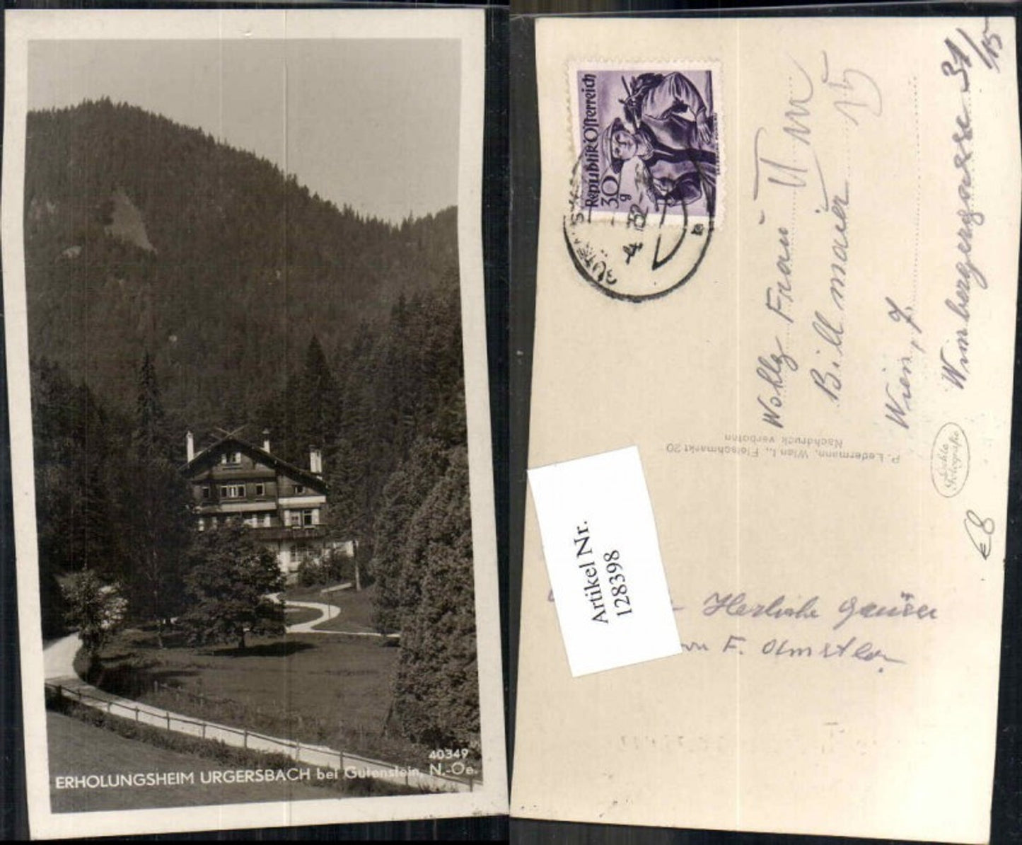 Alte Ansichtskarte – Old Postcard