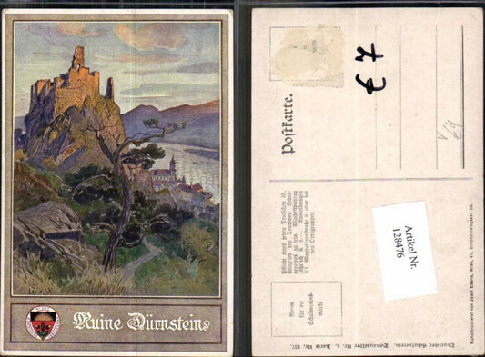 128476,Dt. Schulverein 137 Donaubilder 4 Ruine Dürnstein Wachau