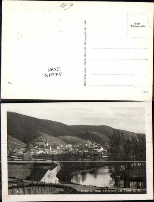 128508,Sommerfrische Schönberg am Kamp Ortsansicht 1940