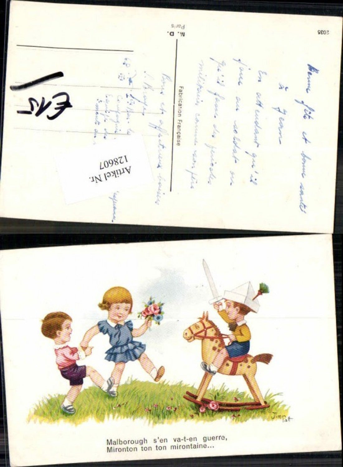 128607,Jim Patt Süsse Kinder Schaukelpferd Ritter