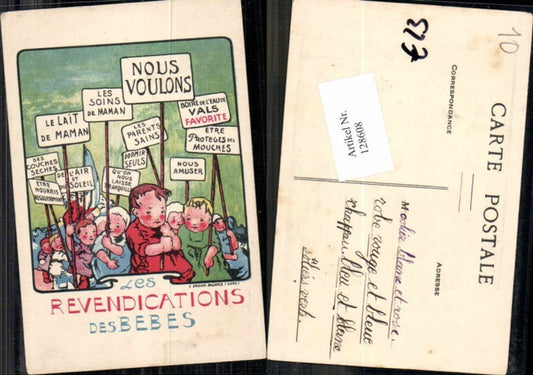 128608,E. Drouin Bagnois Kinder demonstrieren Demonstration