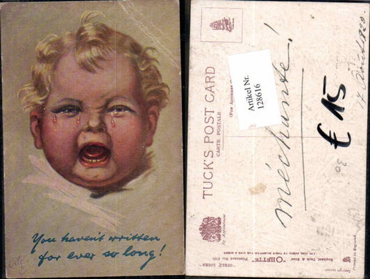 128616,R. Tuck Oilette 8706 Curly Looks Baby weint