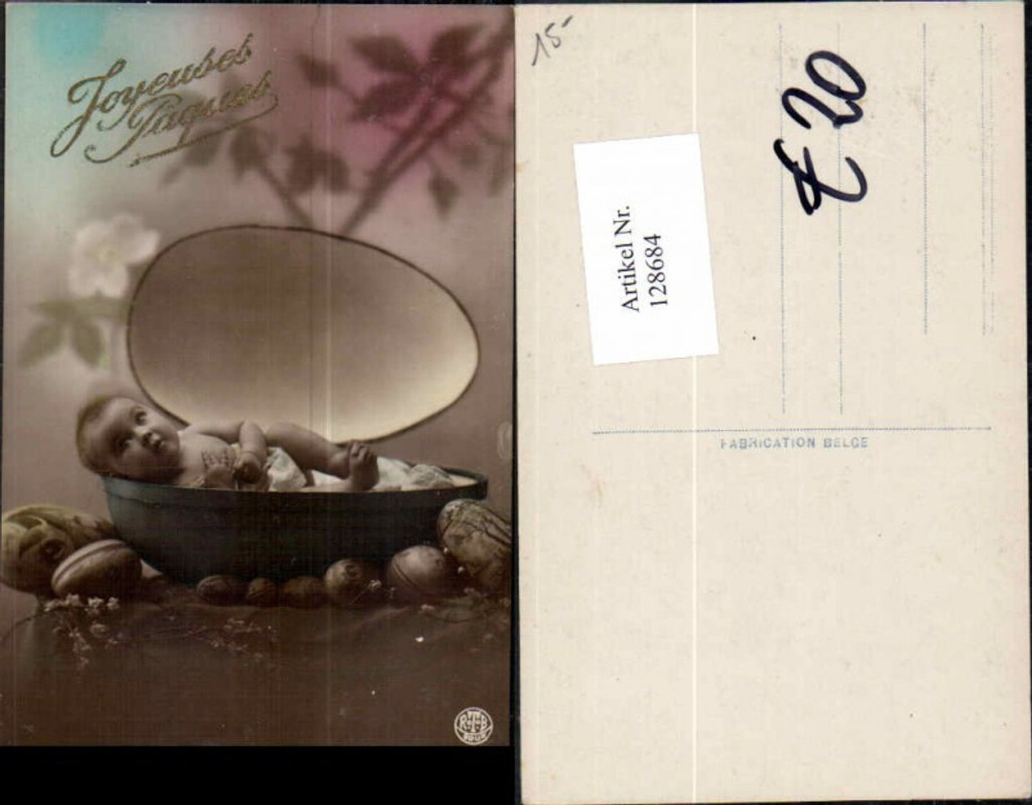 128684,FotoAK Baby in Eierschale Ostern SÜSS