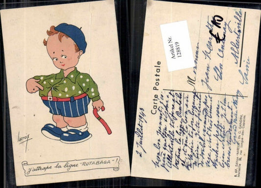 128819,Süsse Kinder AK Lacroix sign. zu kleiner kleider