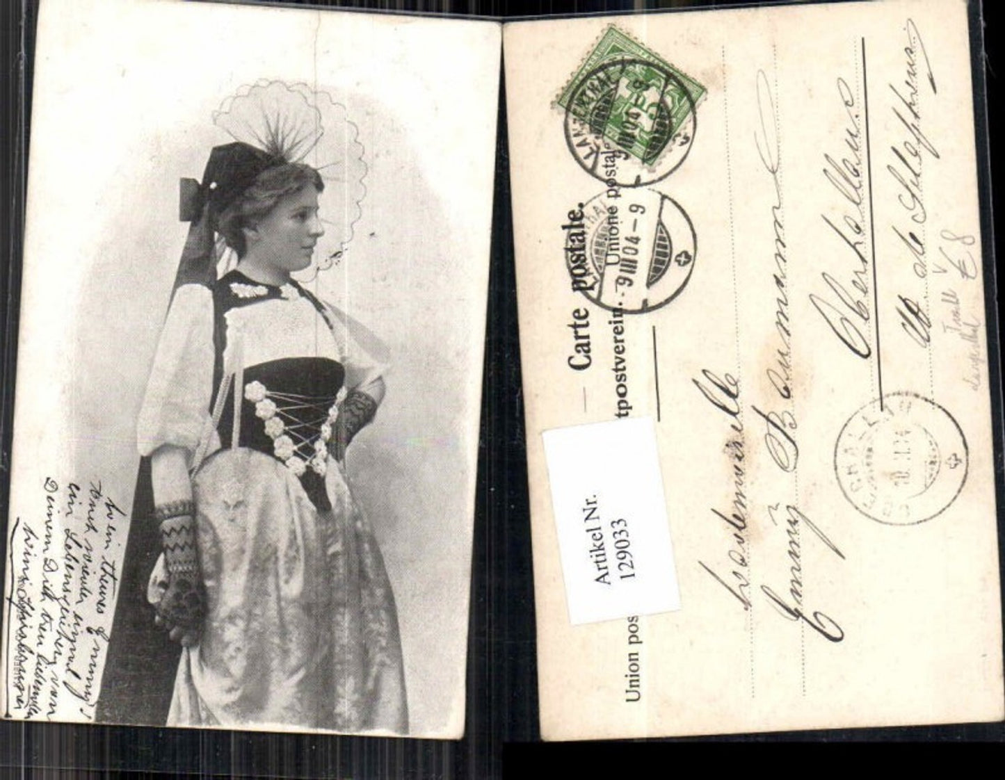 129033,Tracht aus Langenthal Schweiz Trachten Volkstracht