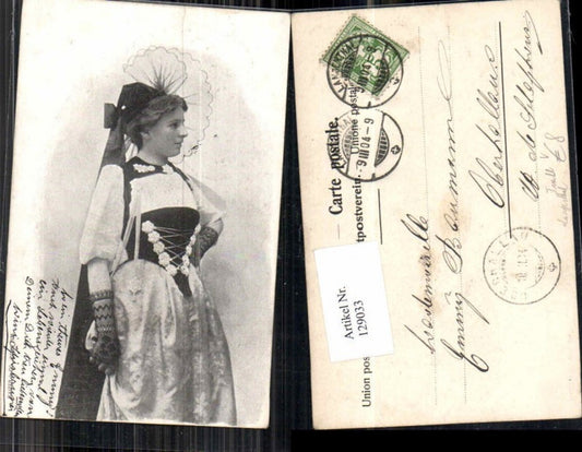 129033,Tracht aus Langenthal Schweiz Trachten Volkstracht