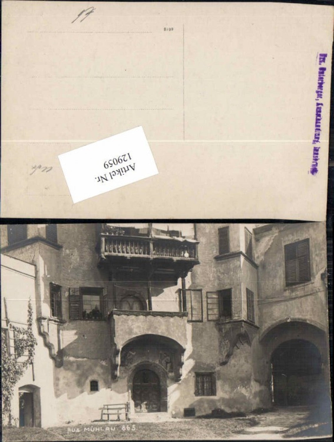 Alte Ansichtskarte – Old Postcard