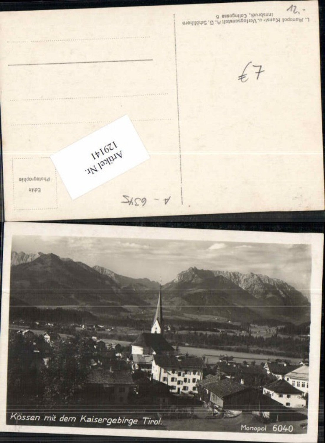 Alte Ansichtskarte – Old Postcard