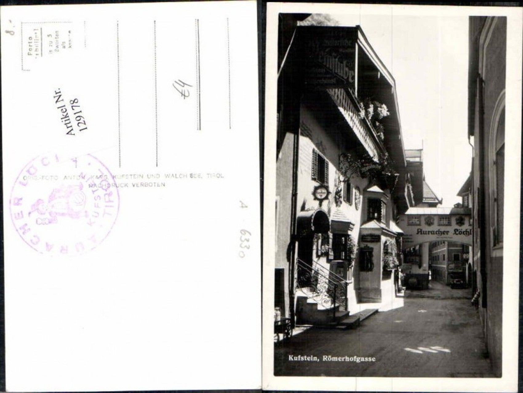 Alte Ansichtskarte – Old Postcard