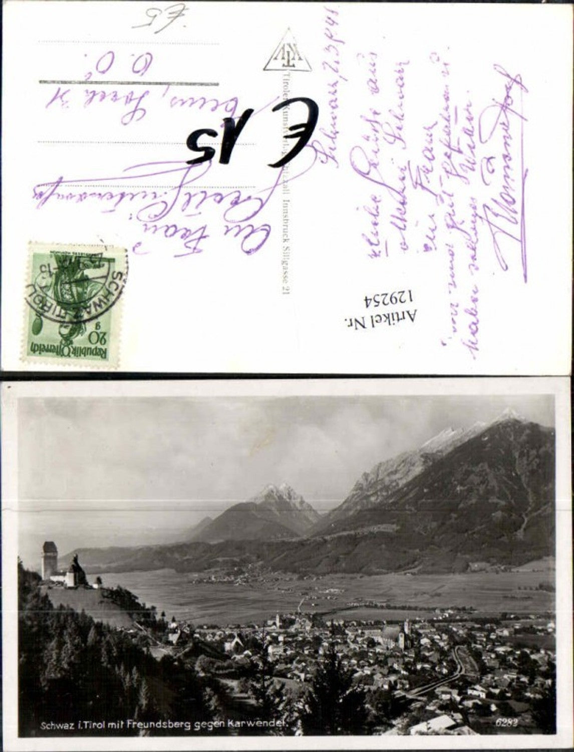Alte Ansichtskarte – Old Postcard