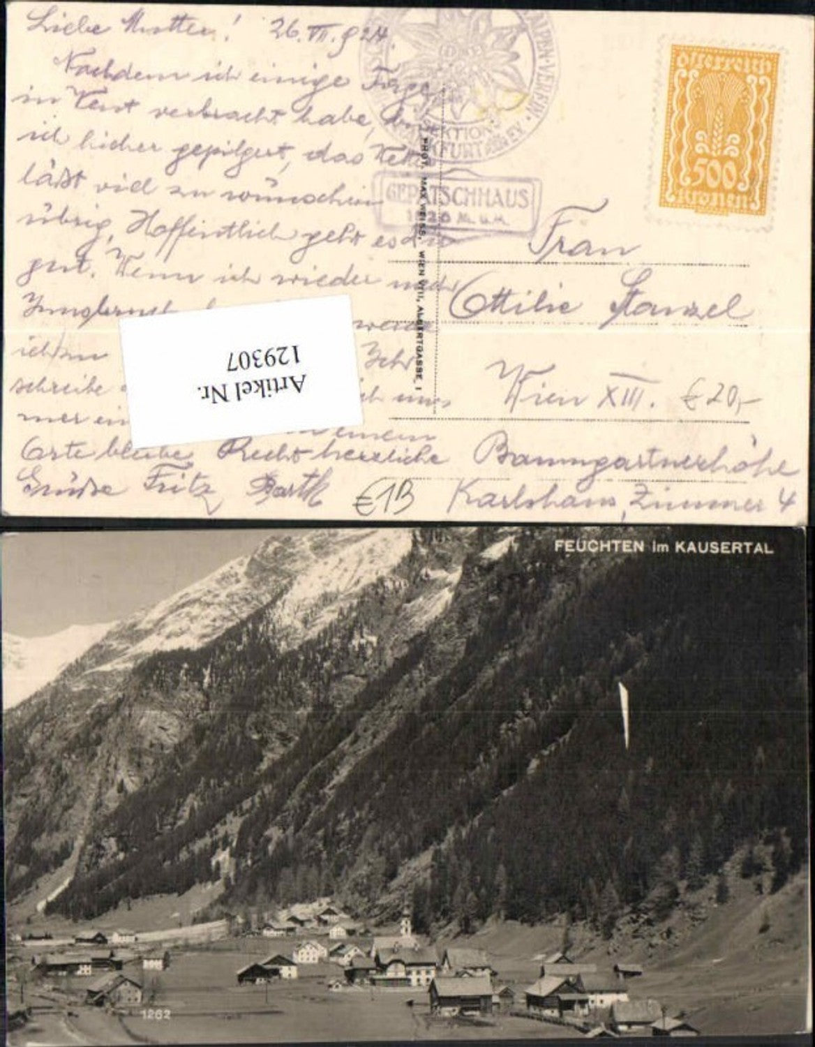 Alte Ansichtskarte – Old Postcard