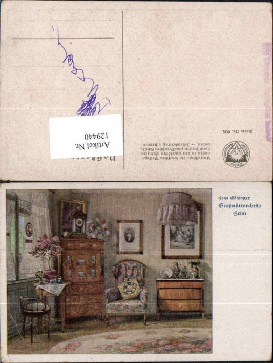 129440,Dt. Schulverein 995 Hans Götzinger Großmütterchen Stübchen