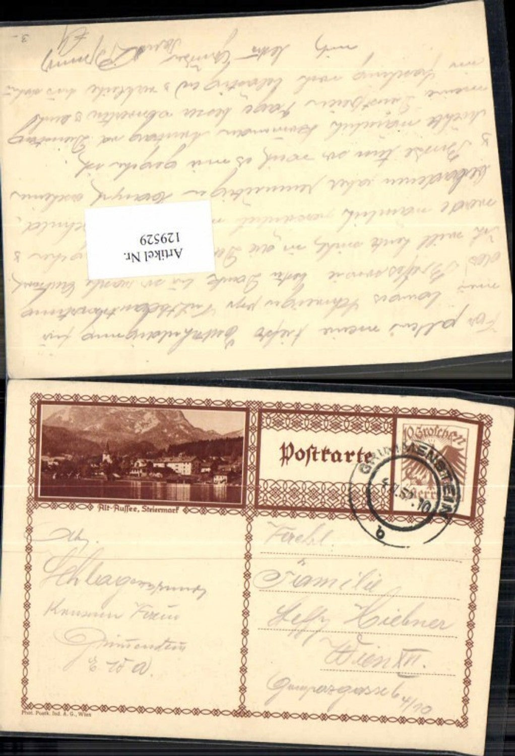 Alte Ansichtskarte – Old Postcard