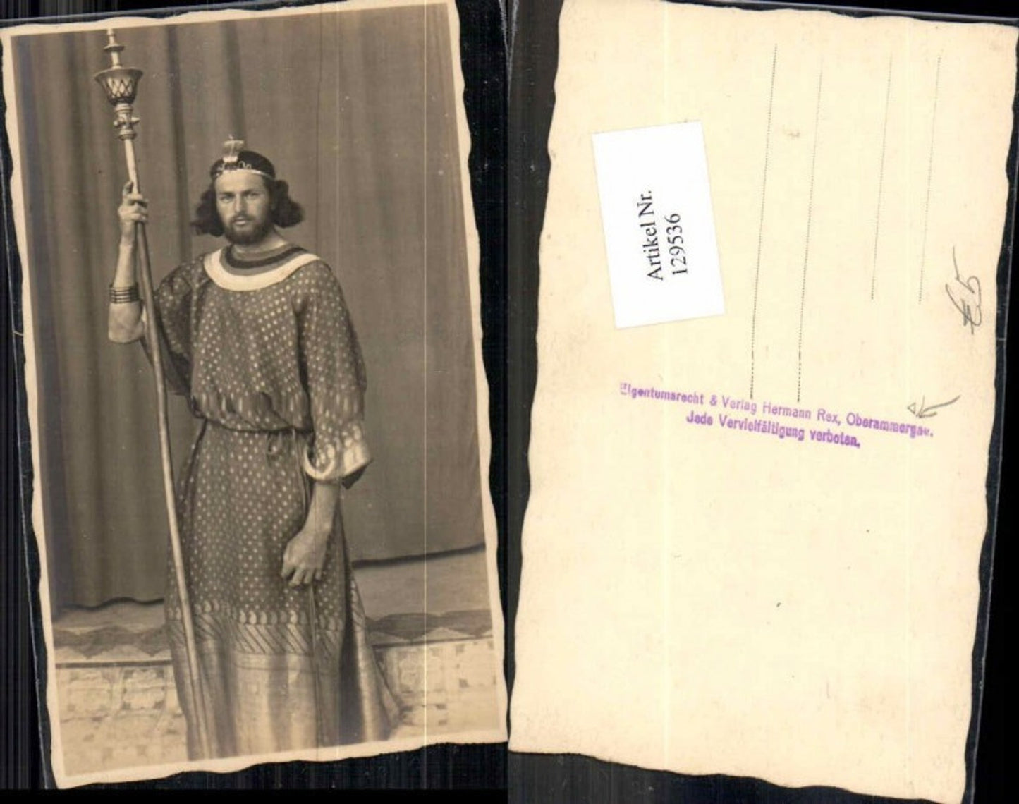 129536,FotoAK Oberammergau Passionsfestspiele Schauspieler