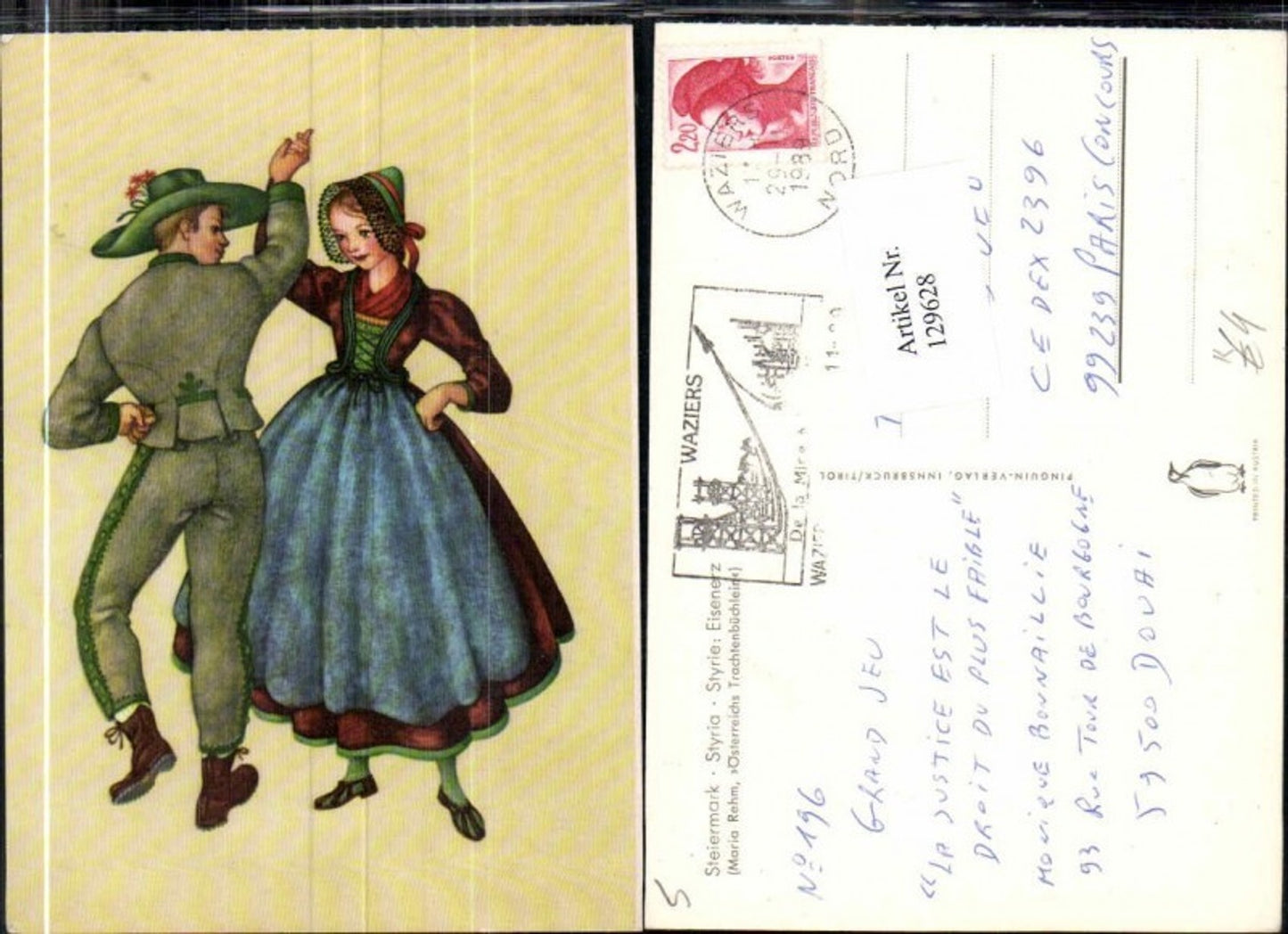 129628,Maria Rehm Österreichs Trachtenbüchlein Trachten Eisenerz Steiermark