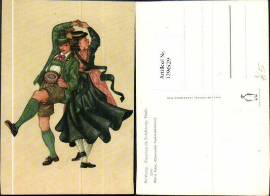 129629,Maria Rehm Österreichs Trachtenbüchlein Trachten Flachgau Salzburg