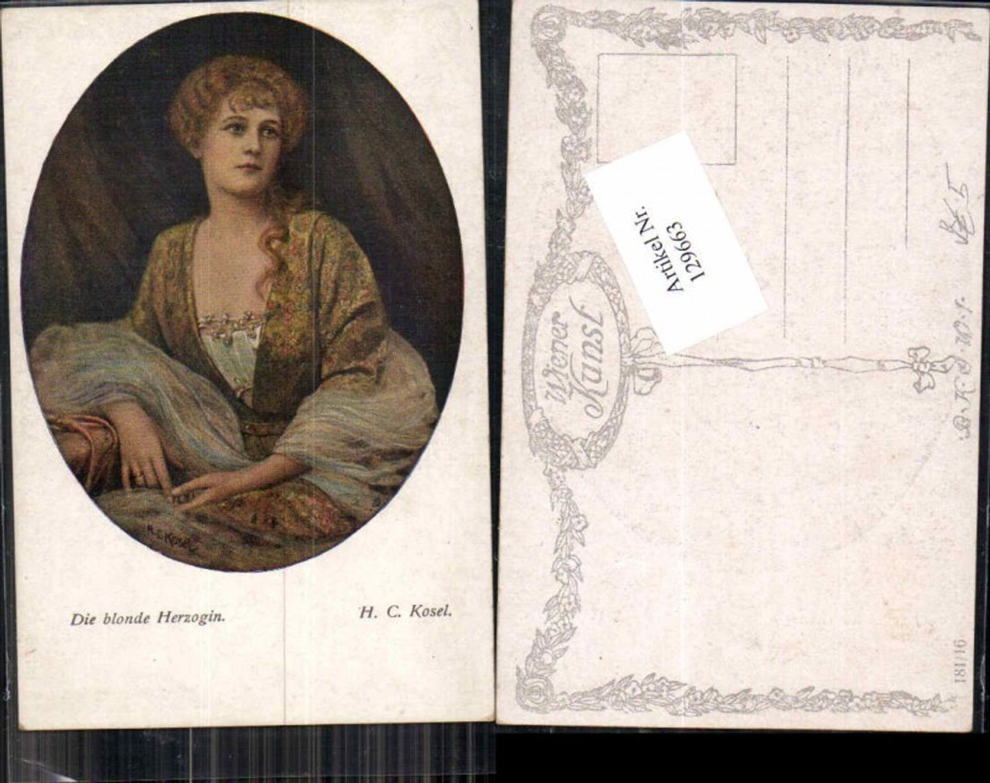 129663,B.K.W.I 181-16 Die Blonde Herzogin H.C. Kosel