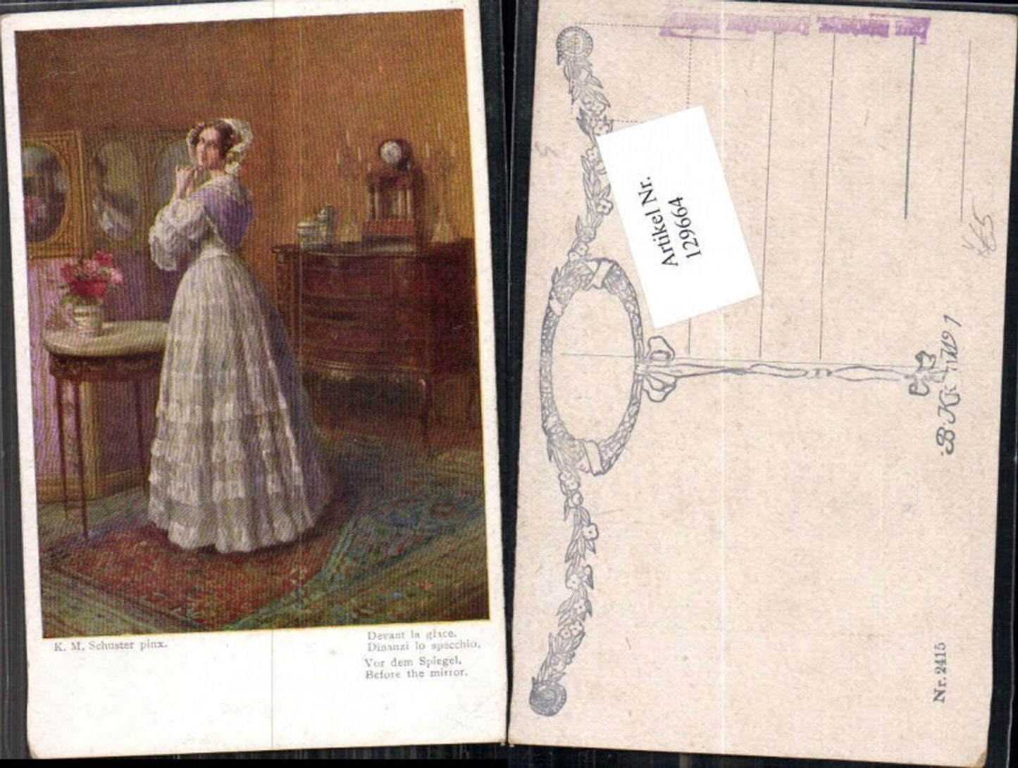 129664,B.K.W.I 2415 Karl Maria Schuster Vor dem Spiegel