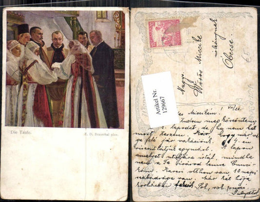 129667,B.K.W.I 1276 E.D. Braunthal Taufe Priester