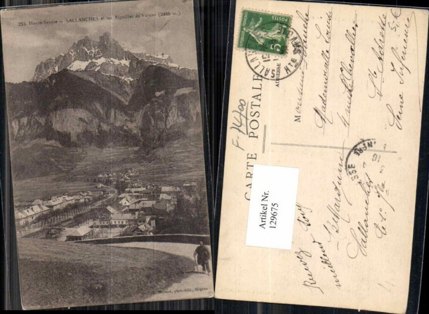 129675,Haute Savoie Sallanches et les Aiguilles de Varens