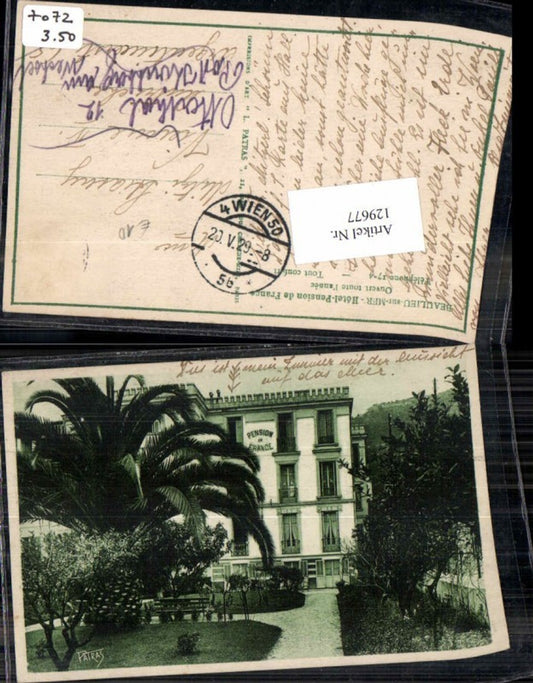 129677,Pension Gasthaus de France Beaulieu sur Mer